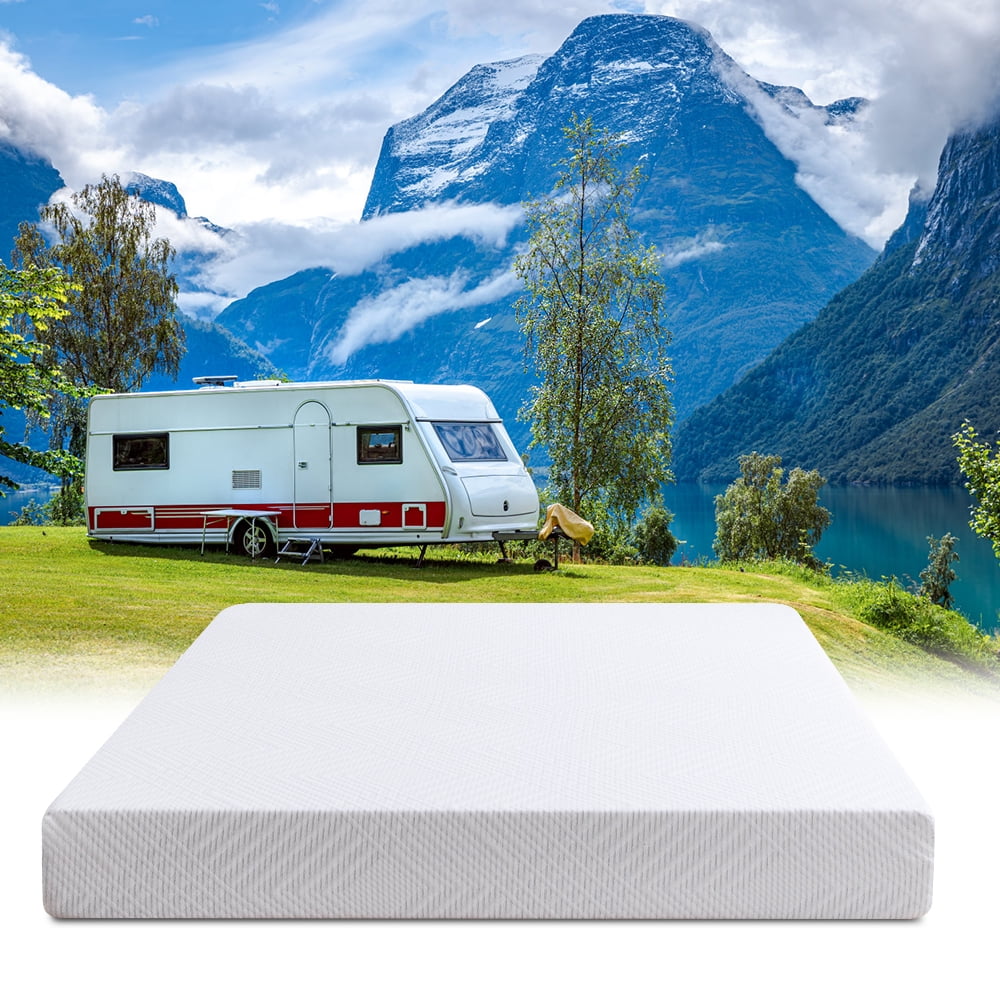 Hcore RV Mattress 8 Inch Short Queen,Green Tea Medium Firm Memory Foam