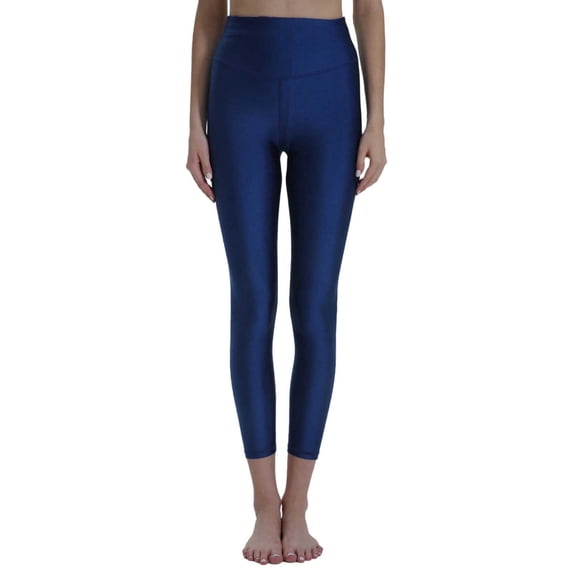 Hcyirli High Waist Yoga Pants for Women Lifting Workout Running Gym Sports Activewear Leggings Blue M