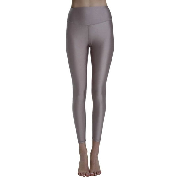 Hcyirli High Waist Yoga Pants for Women Lifting Workout Running Gym Sports Activewear Leggings Grey XS