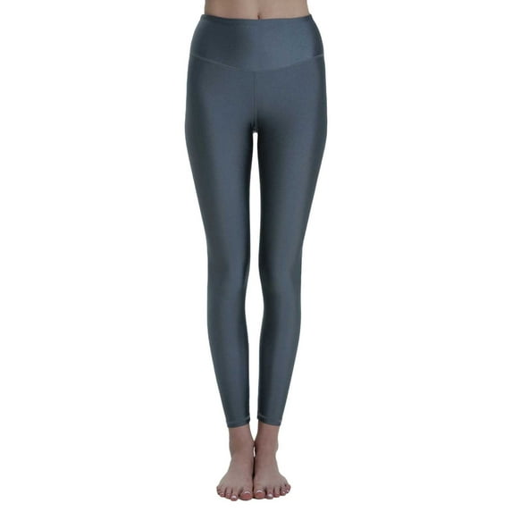 Hcyirli High Waist Yoga Pants for Women Lifting Workout Running Gym Sports Activewear Leggings Navy XS