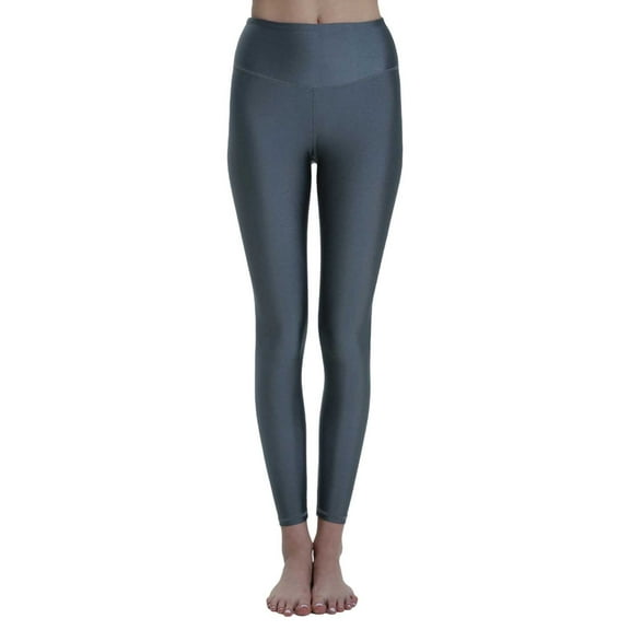 Hcyirli High Waist Yoga Pants for Women Lifting Workout Running Gym Sports Activewear Leggings Navy XS