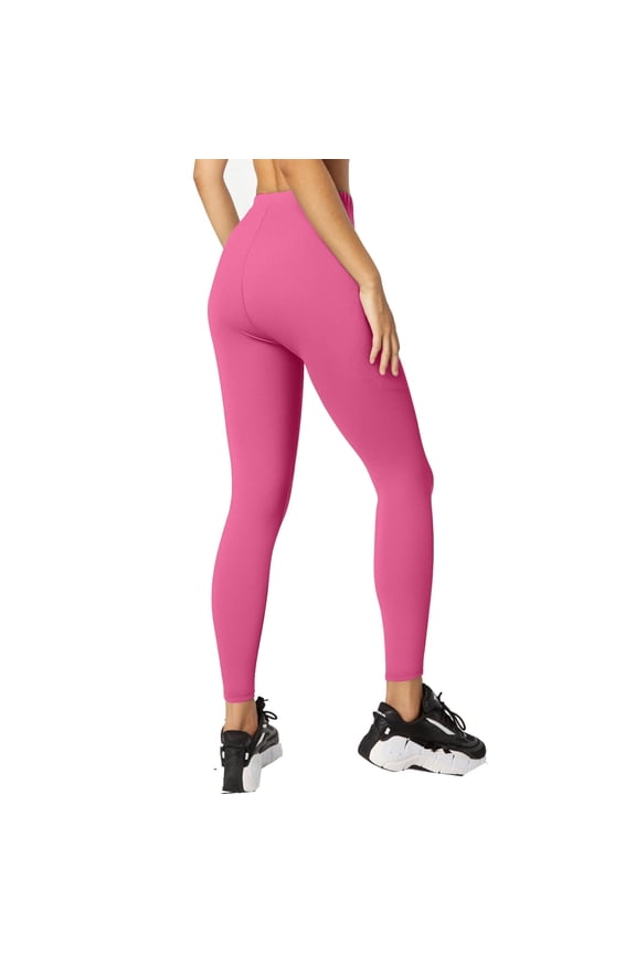 High Waisted Workout Leggings for Women Non See Through Athletic Gym Yoga Pants with Four Way Stretch Fabric and Squat Proof Design for Running Training Fitness Activities Pink XXL