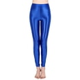thumbnail image 1 of HJYCHN Plus Size High Waist Shiny Workout Leggings for Women Yoga Tights with Comfortable Fit and Flexible Performance for Exercise Activities Blue M, 1 of 5