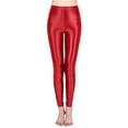 thumbnail image 1 of HJYCHN Plus Size High Waist Shiny Workout Leggings for Women Yoga Tights with Comfortable Fit and Flexible Performance for Exercise Activities Red XL, 1 of 5