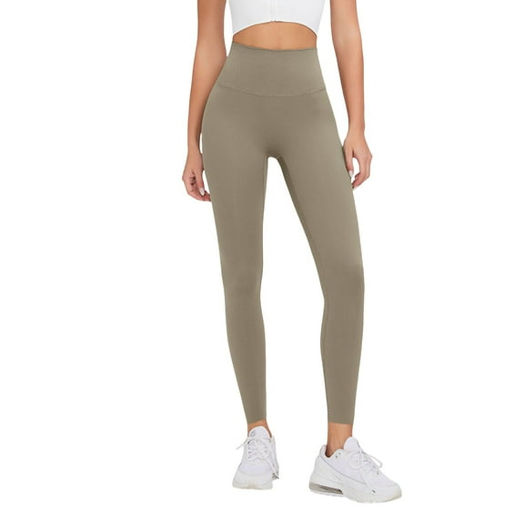 HJYCHN Women High Waisted Lifting Soft Non See Through Workout Yoga Pants Running Tanks for Fitness Training Grey L