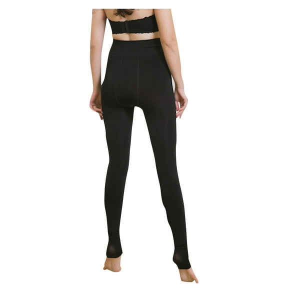 HJYCHN Women's Winter Thermal Velvet Leggings with Wool Blend for Warmth and Comfortable Fit in Cold Weather Black One Size