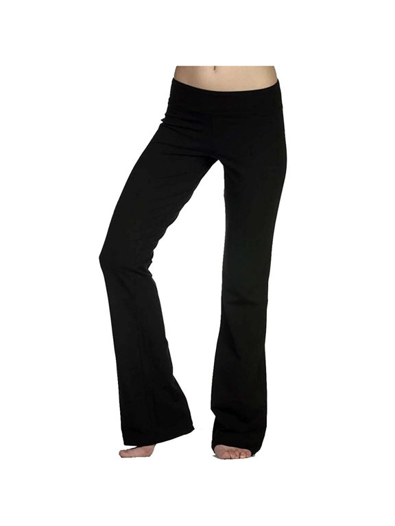 Womens High Waisted Yoga Leggings Full Length Workout Trousers for Fitness Training and Athletic Performance with Comfortable Stretch Fabric Black S