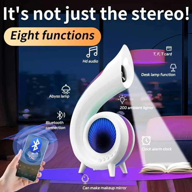 Hd Audio Wireless Speaker, Multi-functional Smart Speaker With Desk ...