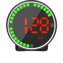 A Hd Car Hud Head Up Display Speedometer Colorful Speed Projection With Hood Plug Play Safe Driving Universal Fit Vehicles Dashboard Mount Digital Kmh Mph Speed Readout Driving Assistant
