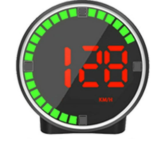 A Hd Car Hud Head Up Display Speedometer Colorful Speed Projection With Hood Plug Play Safe Driving Universal Fit Vehicles Dashboard Mount Digital Kmh Mph Speed Readout Driving Assistant