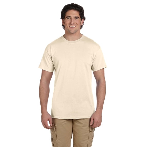 Fruit of the Loom - HD Cotton Short Sleeve T-Shirt - 3930R, Natural, L, Pack Of 5, Fruit of the Loom Mens T-Shirts