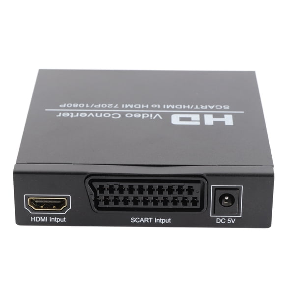 Hd SCART/HD To HD Video Converter Support 720P/1080P Switch PAL/NTSC Switch SCART HD Input HD 3.5mm Audio Coaxial Output EU Plug