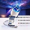 thumbnail image 1 of Hd Smart Dynamic 5D Holographic Night Light Projector,Plug And Play Hd Star Projector,Usb Star Projector Night Light Plug-Free Romantic Lamp For Bedroom Ceiling. (12 Projection Films), 1 of 10