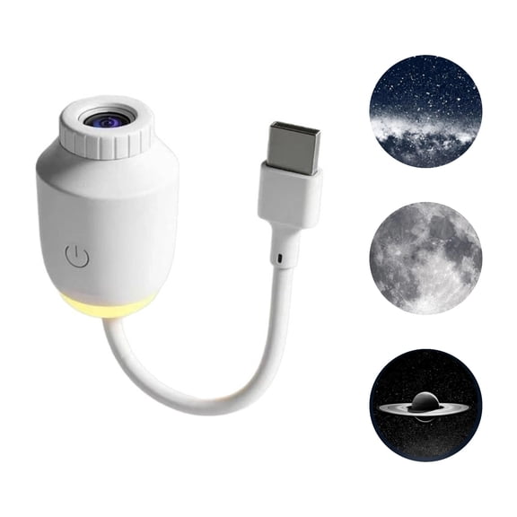 Hd Smart Dynamic 5d Holographic Night Light Projector, USB Galaxy Dream Projection Night Light Mini Nightlight Projectors(3 Projection Films)