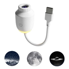 Hd Smart Dynamic 5d Holographic Night Light Projector, USB Galaxy Dream Projection Night Light, Mini Nightlight Projectors(3 Projection Films)