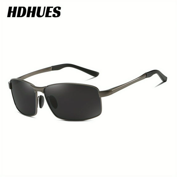 HdHues Unisex With The Same Polarized Alloy Cool Rectangular Frame Sunglasses Driving Sunglasses UV400