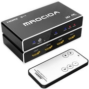 4k Hdmi Swith, 3 in 1 out Hdmi Splitter with Remote,HDMI Switcher for TV, Monitor, Projector, PS4 Pro, Xbox