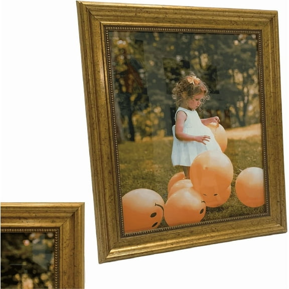 Hdmomen picture frame, decorative 9x9 G gold picture frame