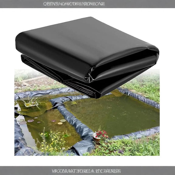 Hdpe Pond Liner 0.2Mm Thickness, 2X2 Meter Waterproof Reusable Fish Pond Liner With Anti-Leak Design, For Aquaculture, Retaining Walls, Landscaping Ponds, And Water Storage
