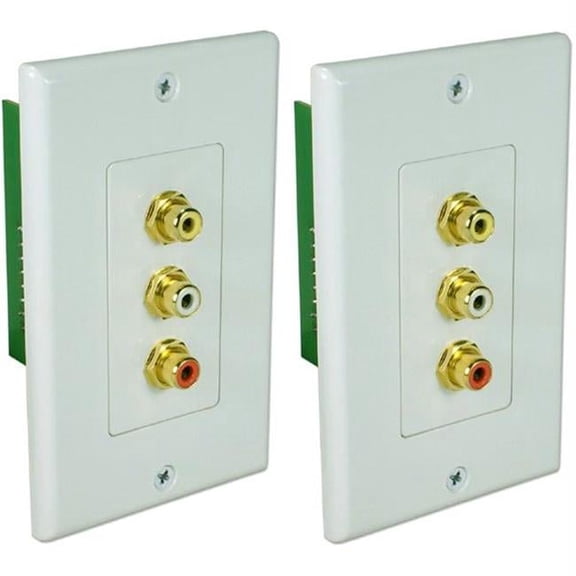 Hdtv Composite Video With Stereo Audio Rca Wallplate