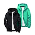 thumbnail image 1 of Hduncf 2PC Kids Rain Jacket Youth Waterproof Hooded Raincoats for Boys Fashion Girls Lightweight Windbreaker Fall Kid Clothes Green 9-10Years, 1 of 6
