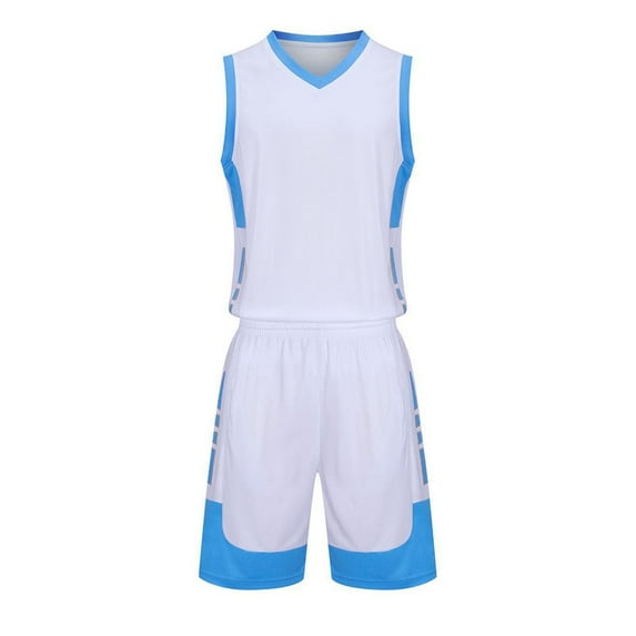 Hduncf Boys Girls Basketball Jersey Quick-Dry Breathable Toddler Kid Tank Top + Track Shorts Sets Boy Summer Clothes White#1 8 Years