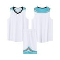 thumbnail image 1 of Hduncf Boys Girls Basketball Jersey Quick-Dry Breathable Toddler Kid Tank Top + Track Shorts Sets Boy Summer Clothes White 13 Years, 1 of 8