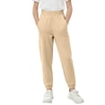 thumbnail image 1 of Hduncf Boys Girls Jogger Pants Kids Workout Atheltic Pants Casual Elastic Waist Loose Cotton Sweatpants with Pockets Khaki 11-12Years, 1 of 6
