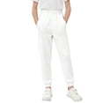 thumbnail image 1 of Hduncf Boys Girls Jogger Pants Kids Workout Atheltic Pants Casual Elastic Waist Loose Cotton Sweatpants with Pockets White 11-12Years, 1 of 6