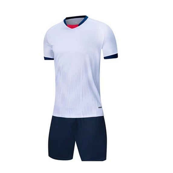 Hduncf Boys Girls Soccer Jerseys Kids Jersey Outfits Youth Football Training Uniform Quick-Dry Sport Short Set White XXXS
