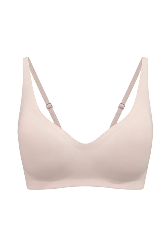 Bra for Women with Support Comfortable Bras No Underwire Seamless Everyday Bras Push Up Adjustable Bralettes Beige S