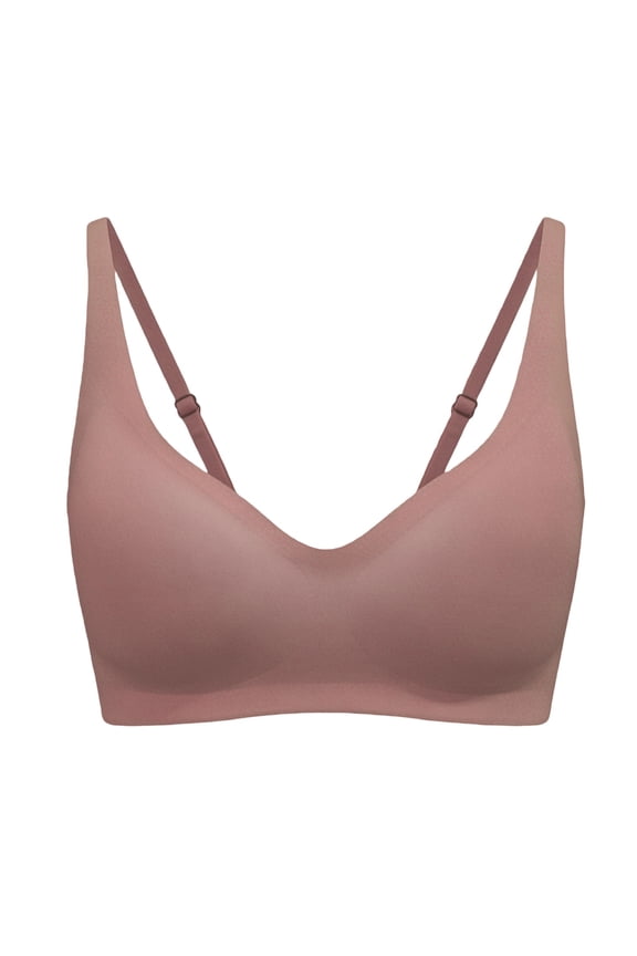 Bra for Women with Support Comfortable Bras No Underwire Seamless Everyday Bras Push Up Adjustable Bralettes Brown XXL