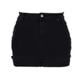 thumbnail image 1 of Hduncf Denim Skort Women High Waist Mini Jean Skirt for Women Trendy Stretch Casual Mini Jean Skort Black L, 1 of 9