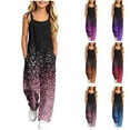 thumbnail image 1 of Hduncf Girls Sleeveless Jumpsuits Casual Spaghetti Strap Romper with Side Pockets Teen Girls Wide Leg Jumpsuit Summer Outfits Blue 11-12 Years, 1 of 9