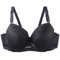 thumbnail image 1 of Hduncf Lace Bras for Women Full Coverage Lifting Underwire Breathable Comfort Bra for Large-Bust Push Up Adjustable Strap Everyday Bra Black 100D, 1 of 3