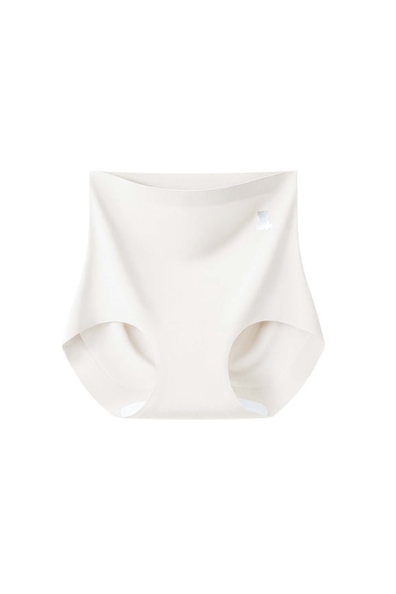 Seamless High Waisted Underwear for Women No Show High Waisted Underwear for Soft Comfy Breathable White XXL