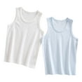thumbnail image 1 of Hduncf Tank Tops for Girls- Sleeveless Cami Tanks Cotton Undershirts for Dance Gymnastics Kids Toddler Size (2 Pack) Blue 5 Years, 1 of 3