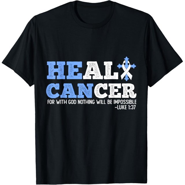 He Can Heal Cancer Lung Cancer Awareness Christian Religious TShirt