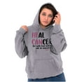 thumbnail image 1 of He Can Heal Cancer Religious BCA Women Plus Size Graphic Pullover Hoodie Brisco Brands 4X, 1 of 3