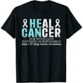 thumbnail image 1 of He Can Heal Lung Cancer Awareness Motivation God Chiristian T-Shirt, 1 of 4