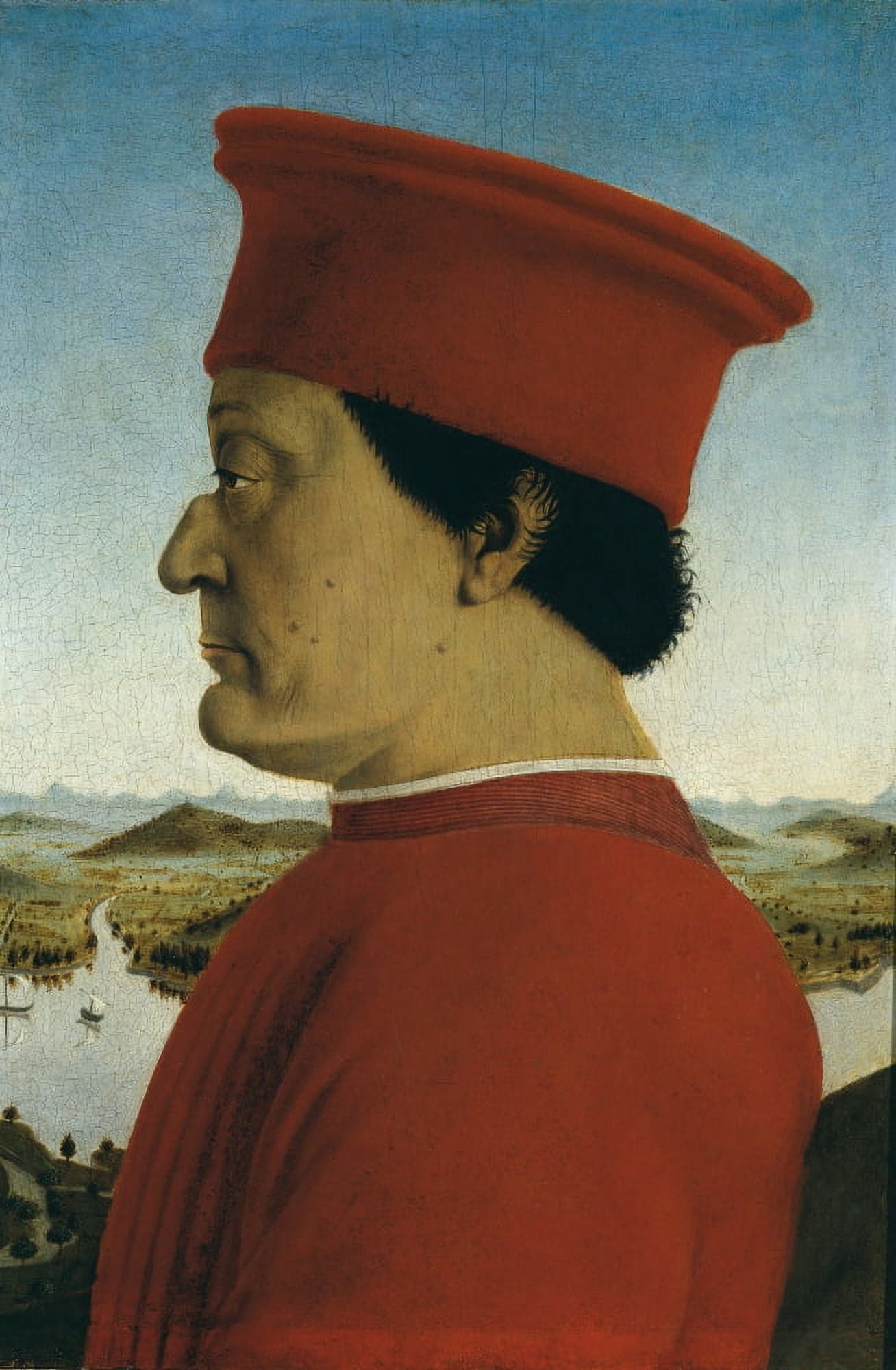 He Duke And Duchess Of Urbino And Triumphs (Portrait Of Battista Sforza And Federico Da Montefeltro) Canvas Art - (18 x 24)