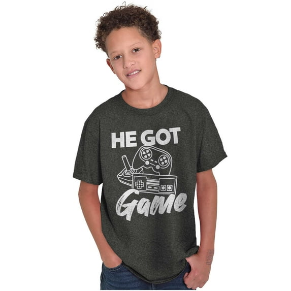 He Got Game Crewneck T Shirts Boy Girl Teen Brisco Brands XS