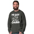 thumbnail image 1 of He Got Game Long Sleeve TShirt Men Women Brisco Brands S, 1 of 6