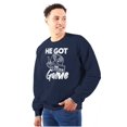 thumbnail image 1 of He Got Game Unisex Plus Fleece Graphic Sweatshirt Brisco Brands 5X, 1 of 5