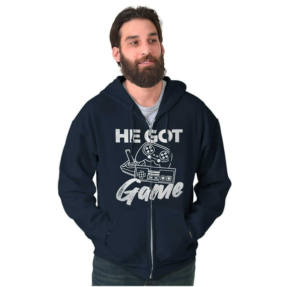 He Got Game Zip Up Hoodie Men's Women's Brisco Brands M