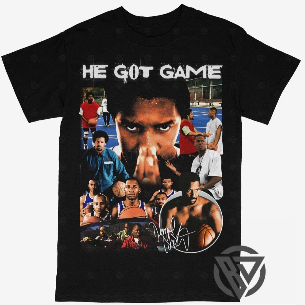 He Got Game t shirf Denzel Basketball Movie Hiphop Rap Style Walmart