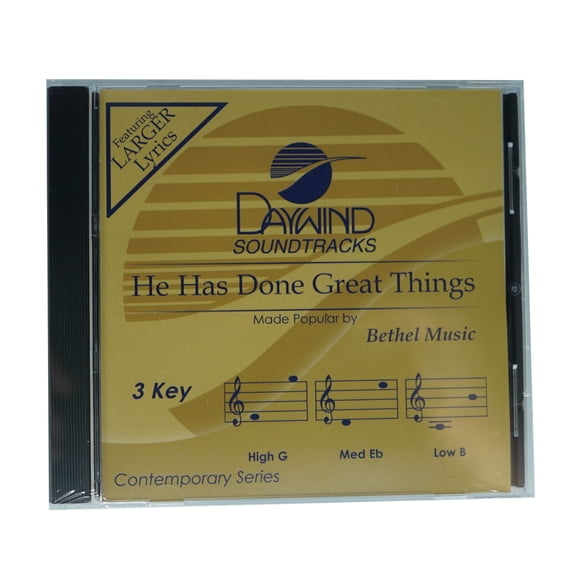 He Has Done Great Things Made Popular by Bethel Music NEW CD Accompaniment