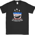 thumbnail image 1 of He Has No Idea His Head Is On Fire T-Shirt Funny Birthday Holiday Gift Tee - Black, M, 1 of 1