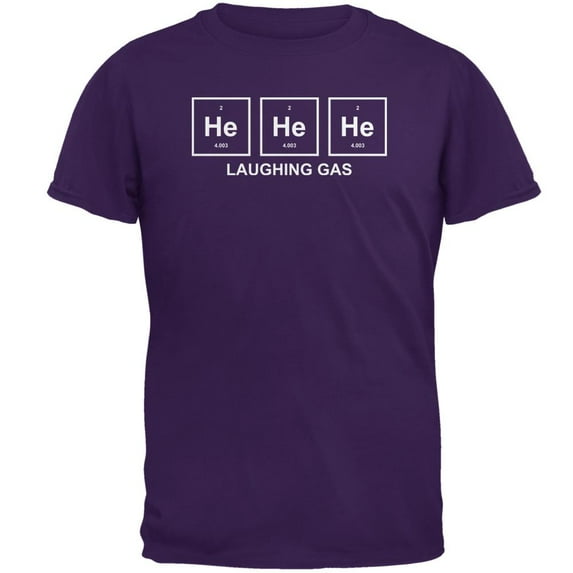 He He He Helium Laughing Gas Funny Periodic Table Mens T Shirt Purple 2XL