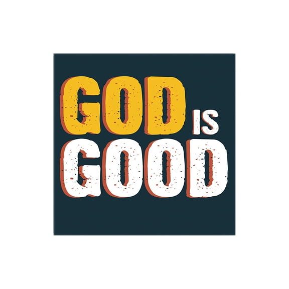 He Is Good Slate Grey Bold Script 12 x 12 Wood Wall Sign Plaque